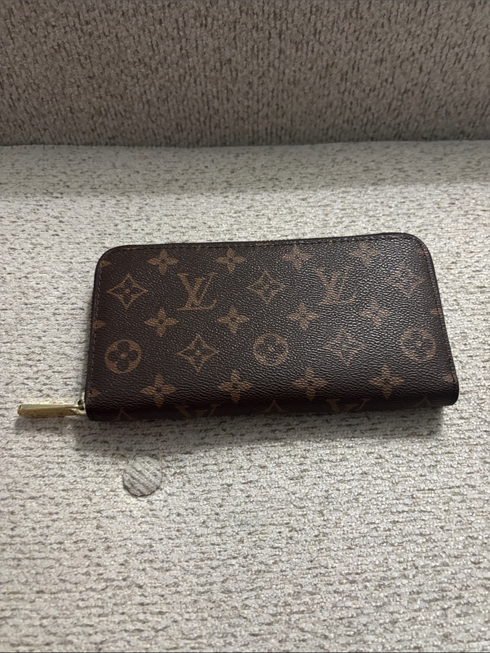 *Fashion Brown Zipper Wallet